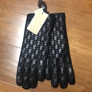 Black Leather Michael Kors Gloves-NWT